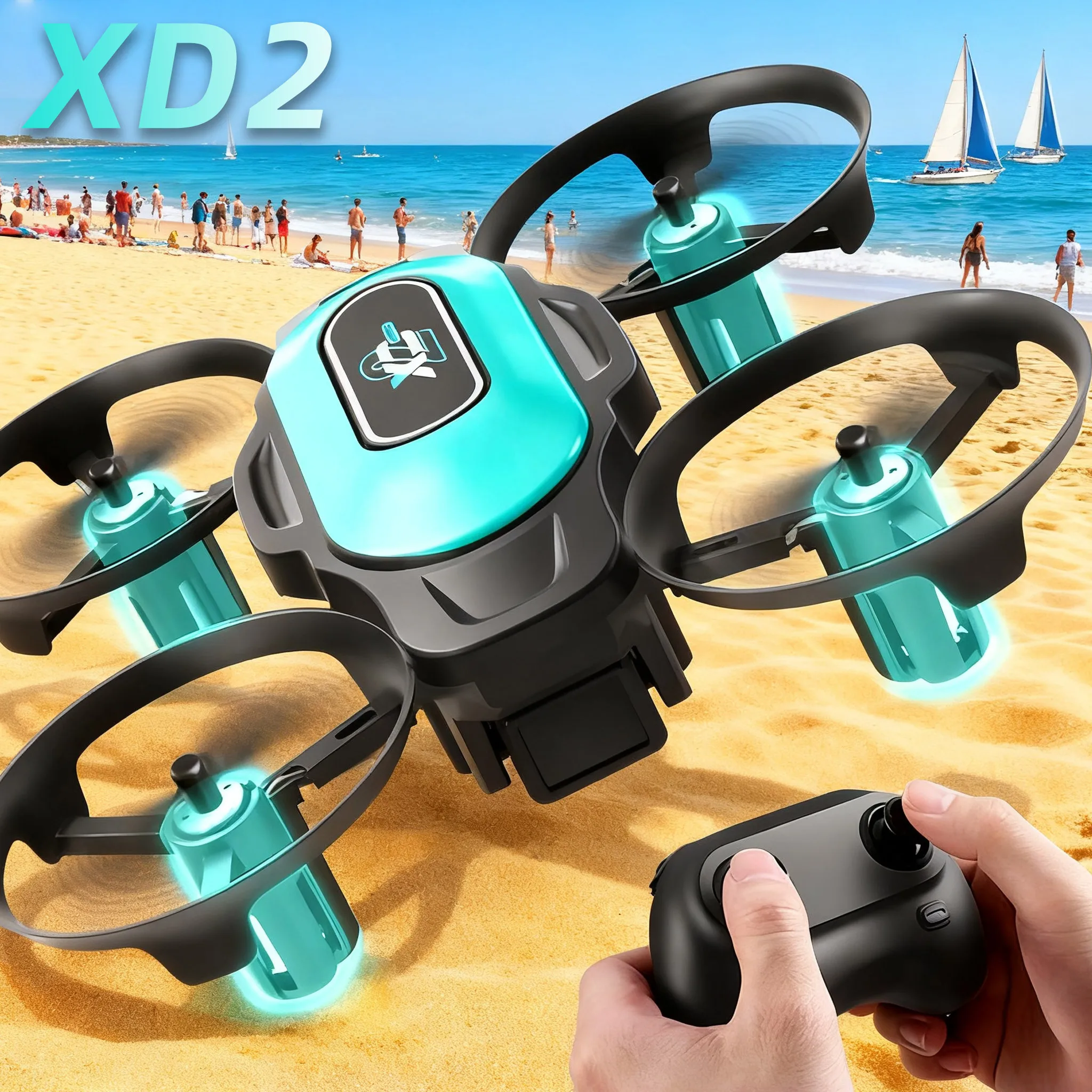 Drone Aerial Photography - Mini Dron XD2, 360 ° Acrobacias