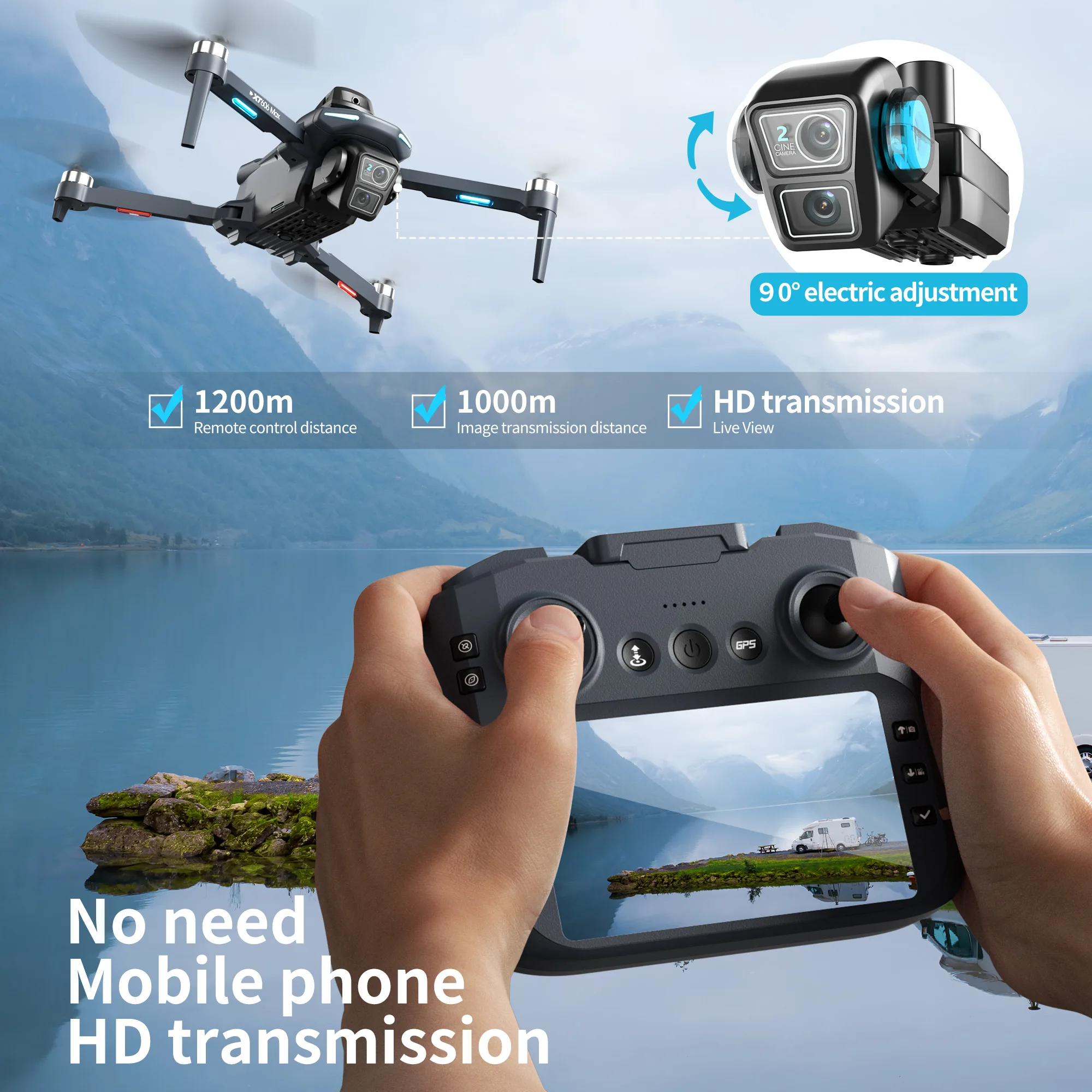 Dron Profesional Lenovo XT606  - Drone Surveying reseña y precio