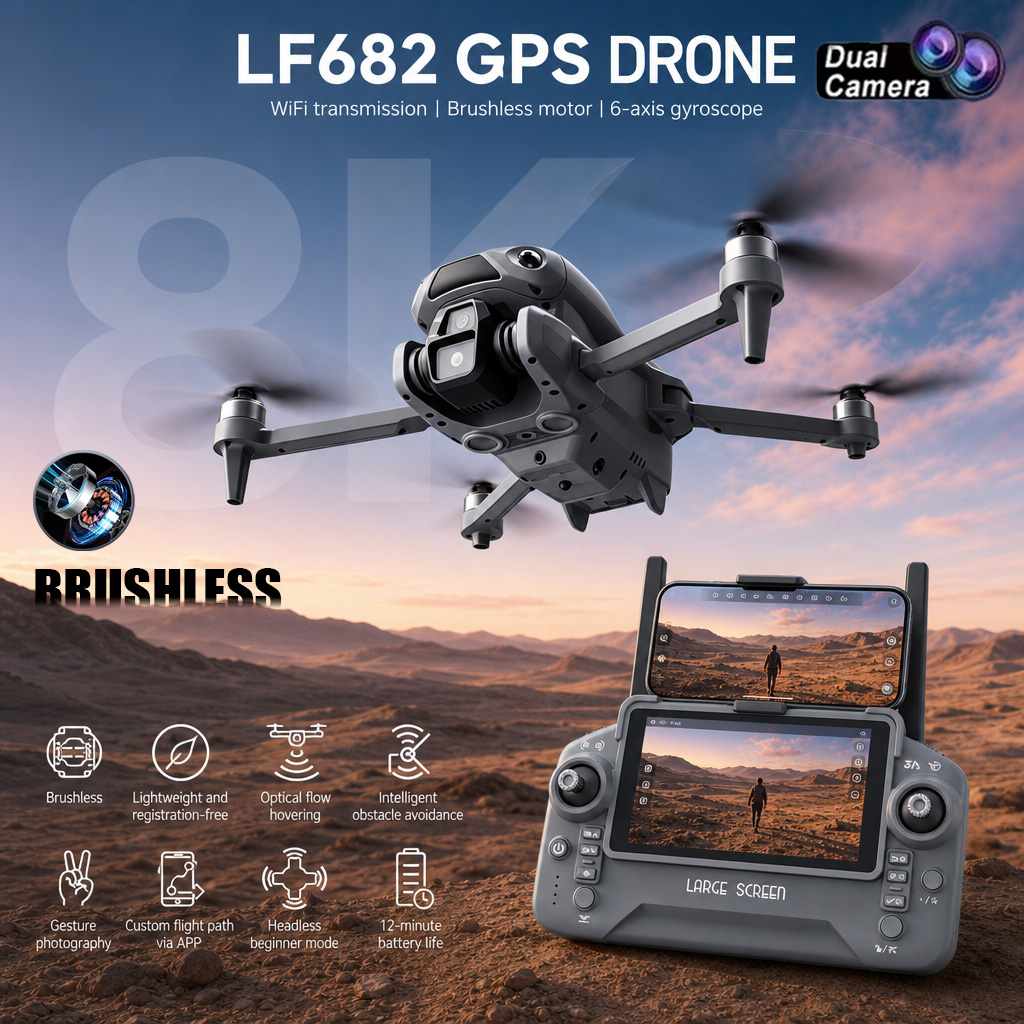Nuevo Dron LF682 con Cámara Du - Drone Surveying reseña y precio